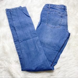 Alloy Apparel Low-Rise Blue Skinny Jeans